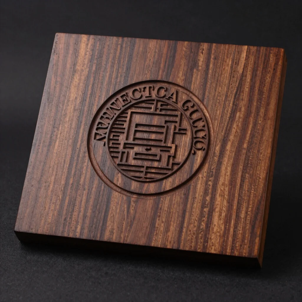 Vanguard Etched Wooden Recognition Plaque