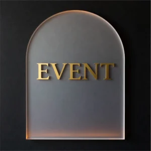 Velvet Arch Mirror Acrylic Wedding Welcome Board